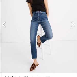 Madewell stovepipe jean size 28